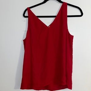 Express Red blouse tank - BNWT - holiday party